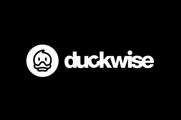 Duckwise Logo med sort baggrund